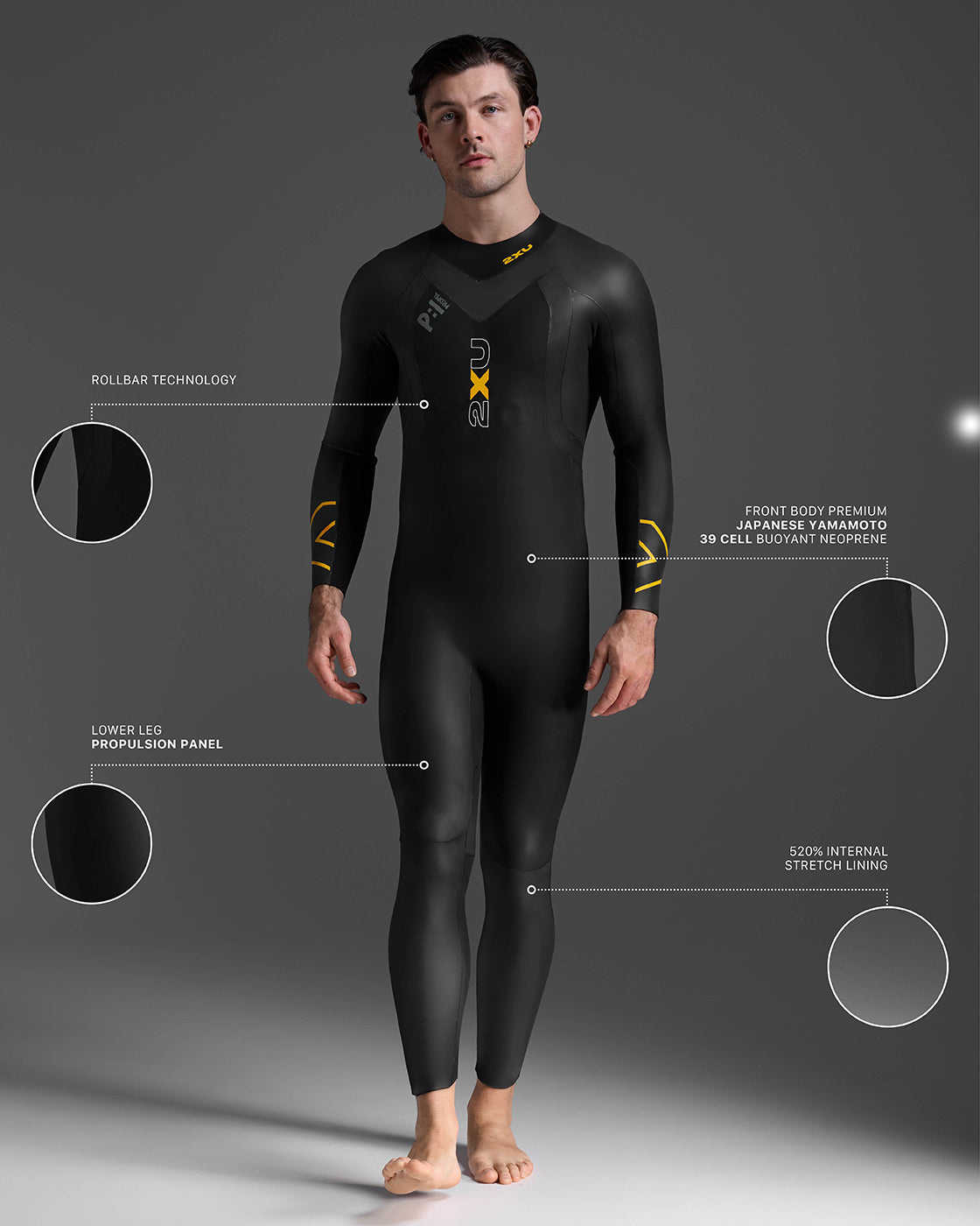 2XUウェットスーツ P:1 PROPEL WETSUIT サイズL Amazon | [ツータイムズユー] メンズ トライアスロン ウェット