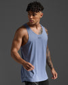 Light Speed Tech Singlet - Blue Stone/Black Reflective