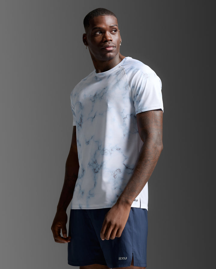 Blue Marble/Black Reflective