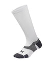 Vectr Cushion Full Length Compression Socks - White/Grey