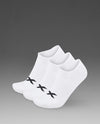 Invisible Socks 3 Pack - White/Black