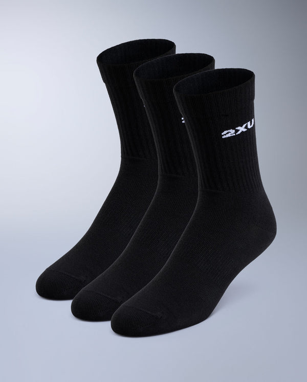 Cotton Crew Socks 3 Pack