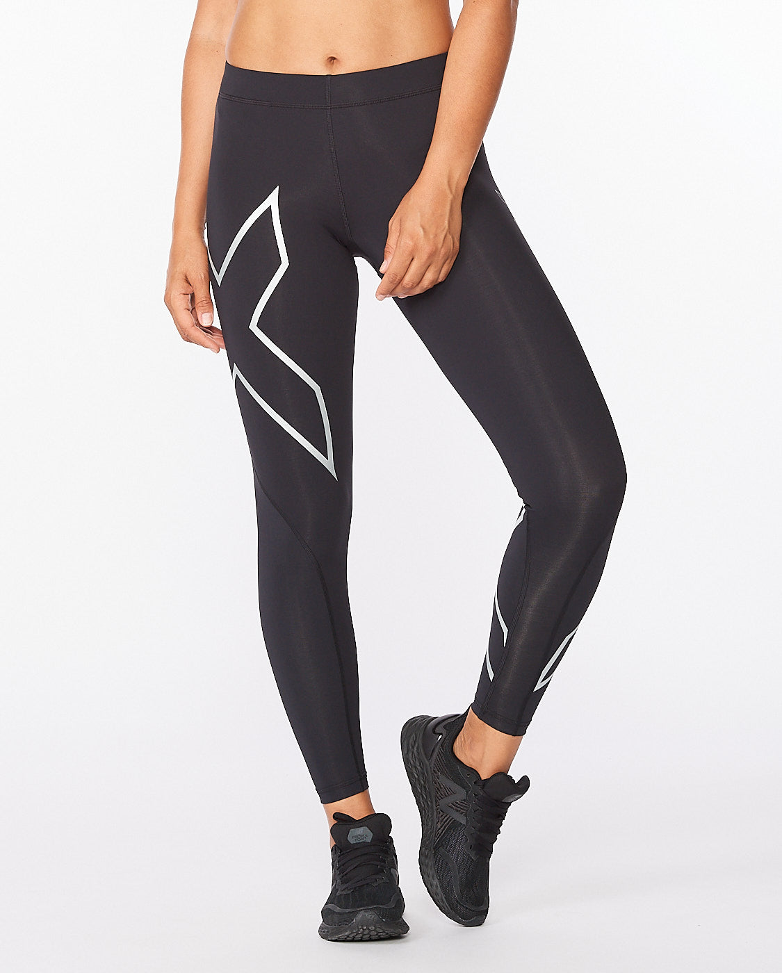 2XU Pants Leggings Womens Small Black Activewear Running Sports Compression