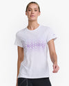 Light Speed Tee - White/Lavender Reflective