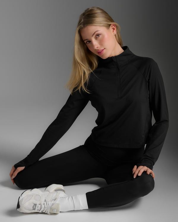 Flex Waffle 1/2 Zip Long Sleeve