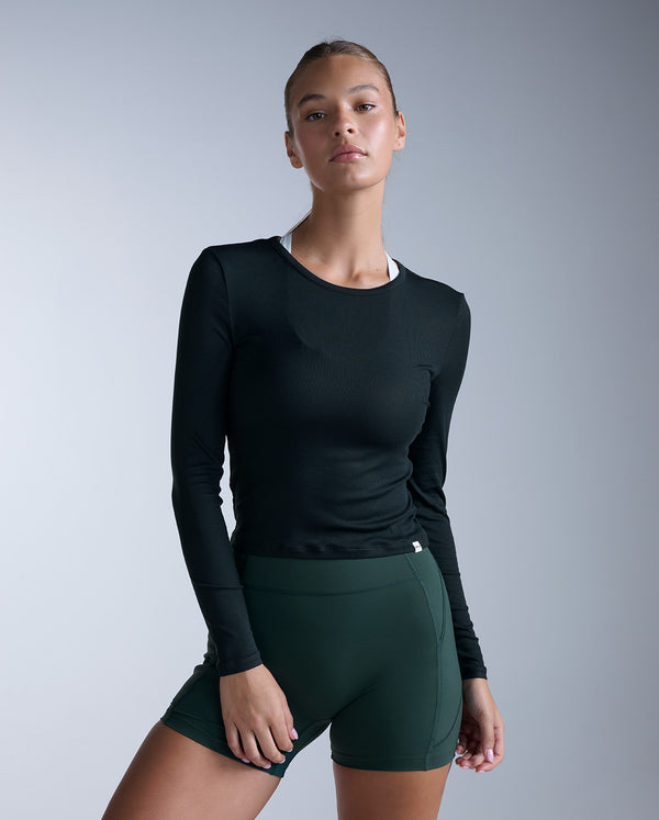 Fluid Modal Ribbed Long Sleeve