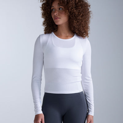 Fluid Modal Ribbed Long Sleeve
